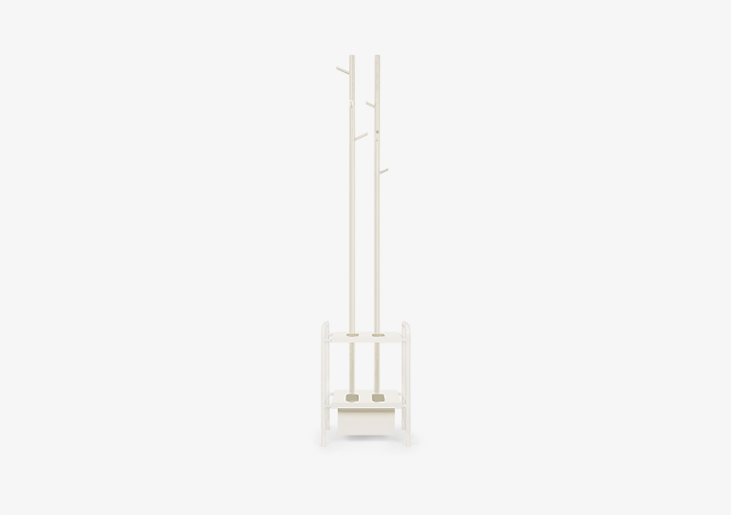 Coat Stand – White – Lacquered – EVANGELINE by MARQQA Furniture