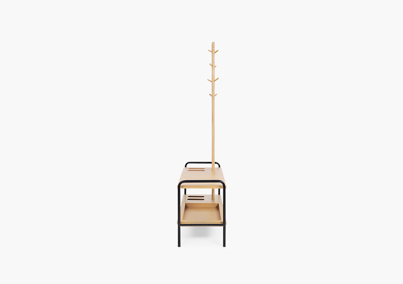 Coat Stand – Wood – Black – RACHEL by MARQQA Furniture