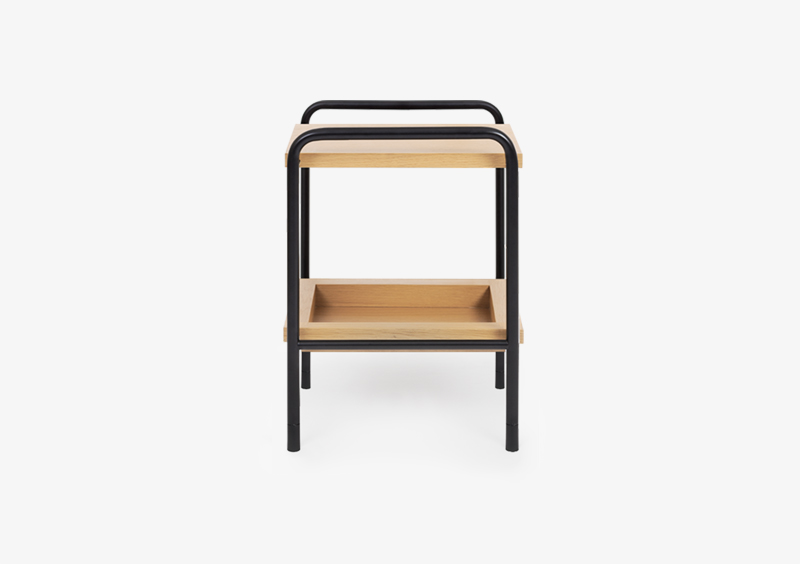 Side Table – Black – Wood – ASHLEY by MARQQA Furniture
