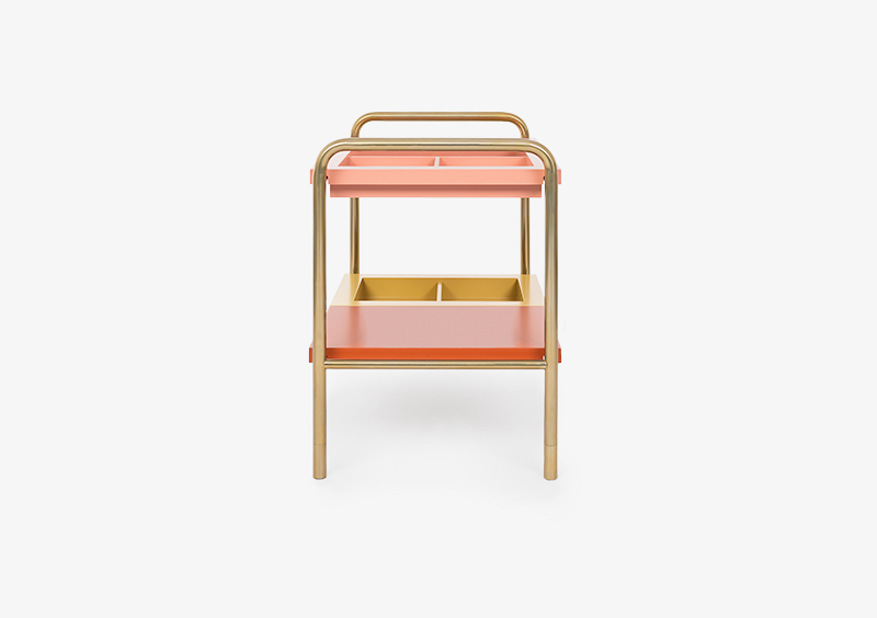 Side Table – Lacquered – Gold – JULIA by MARQQA Furniture