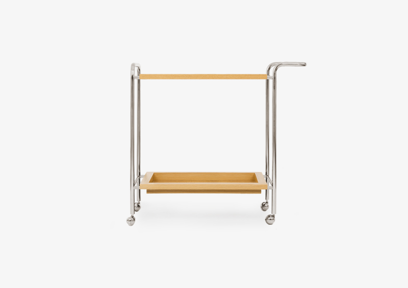 Tea Trolley – Wood – Silver – ANNA by MARQQA Furniture