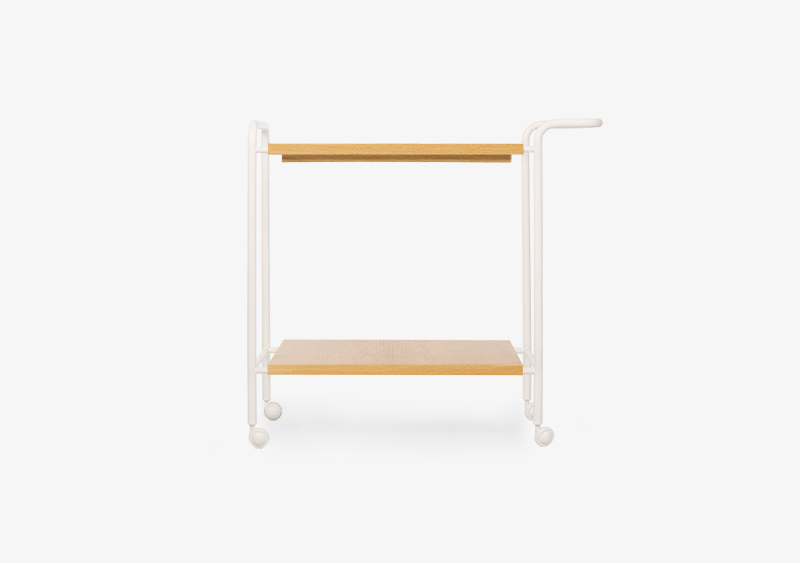 Lacquered and Wooden Tea Trolley – CAROLINE by MARQQA Furniture