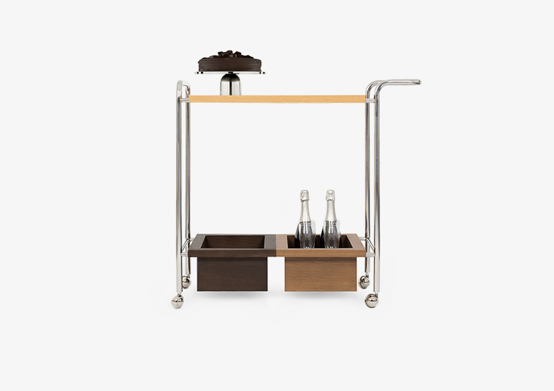 Chrome Tea Trolley – EUGENIE by MARQQA Furniture
