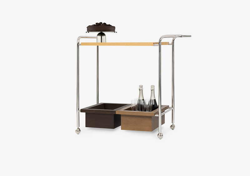 Chrome Tea Trolley – EUGENIE by MARQQA Furniture