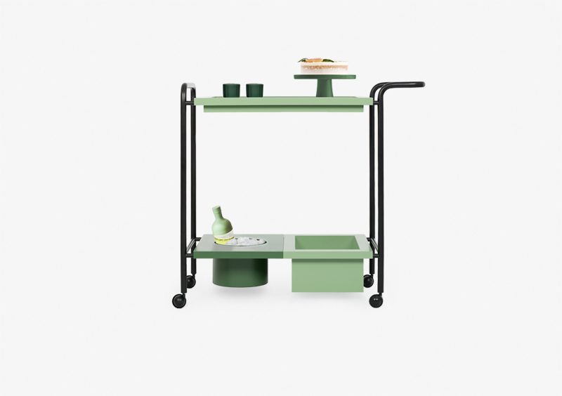 Tea Cart with Removable Tray – OLIVIA by MARQQA Furniture