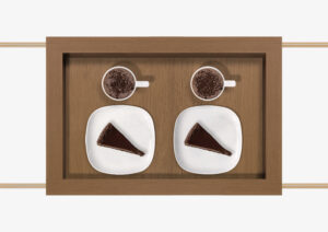 Tea Trolley – Wood – Gold – PATRICK by MARQQA Furniture