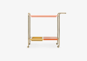 Tea Trolley – Lacquered – Gold – ROSE by MARQQA Furniture