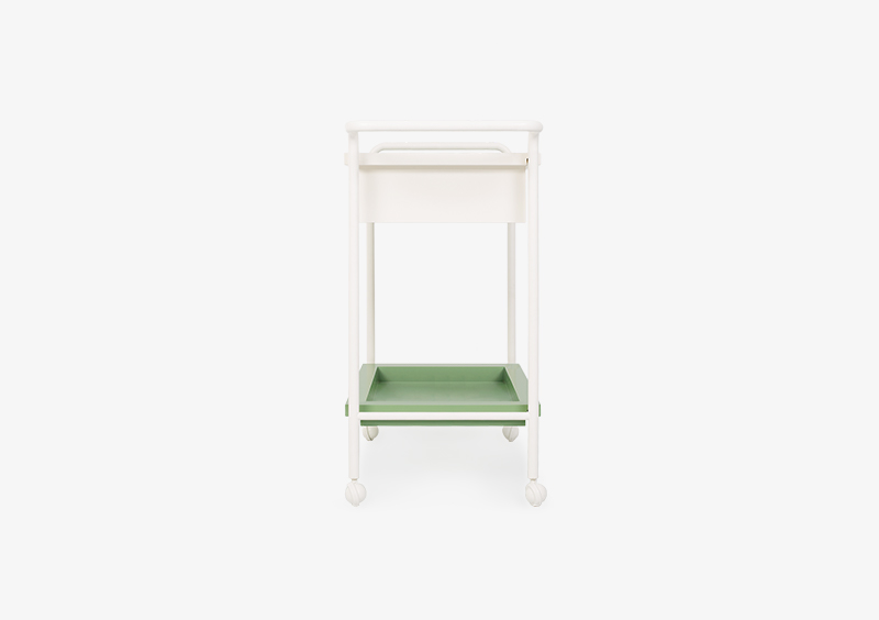 Tea Trolley – White – Green – SOPHIE by MARQQA