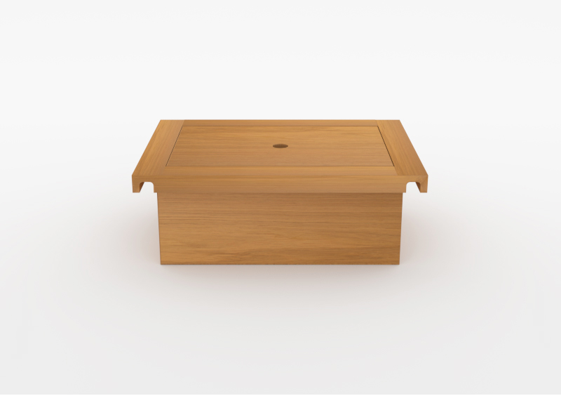 Box With Lid – Wood – Natural – MARQQA Furniture