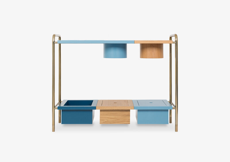 Console Table – Wood – Lacquered – Gold – BENJAMIN by MARQQA Furniture