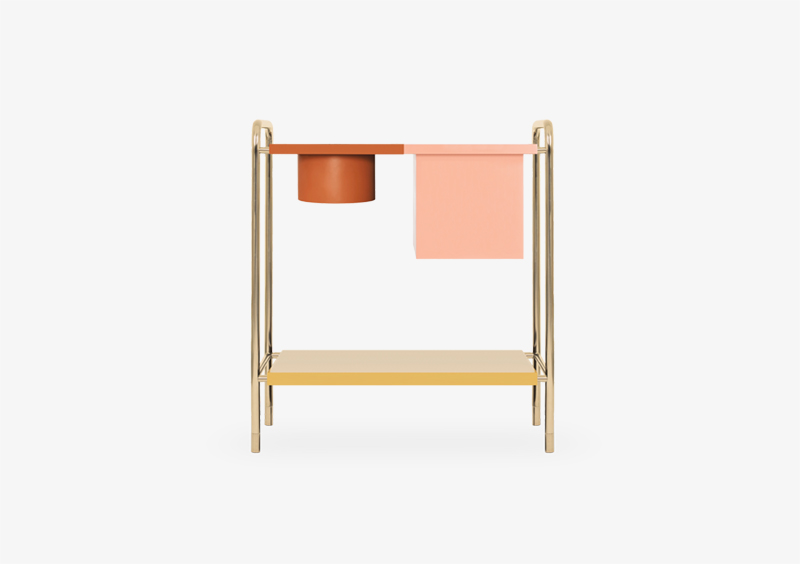 Console Table – Lacquered – Gold – ELLA by MARQQA Furniture