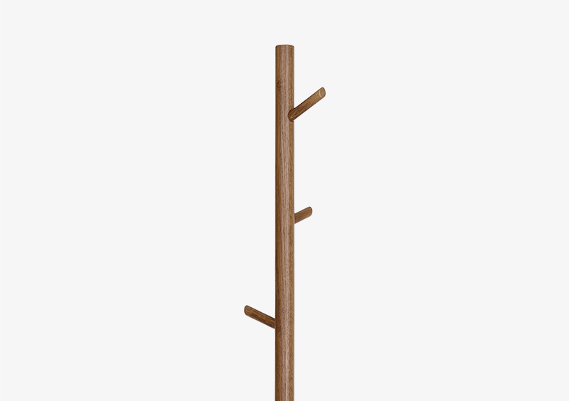 Coat Stand – Gold – Wood – SIMON by MARQQA Furniture