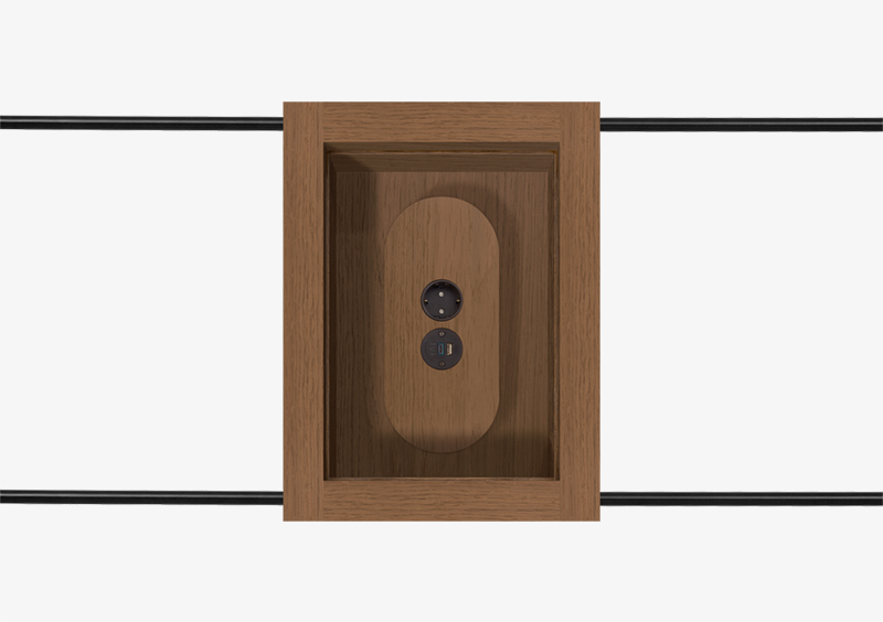 Side Table – Black – Wood – CASPER by MARQQA Furniture