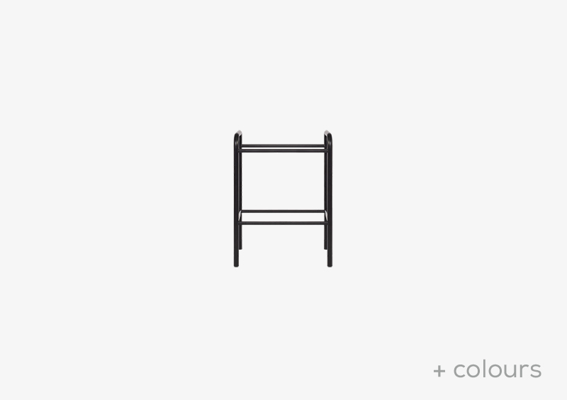 Side Table/Coat Stand Structure – Metal – Black – MARQQA Furniture
