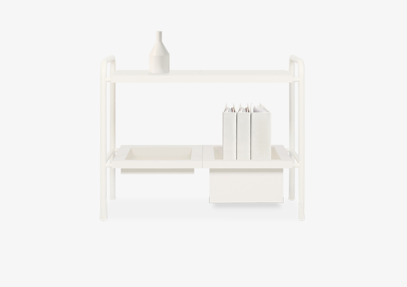 Side Table – Lacquered – White – KEIRA by MARQQA Furniture