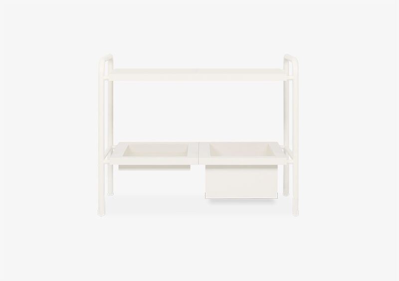 Side Table – Lacquered – White – KEIRA by MARQQA Furniture
