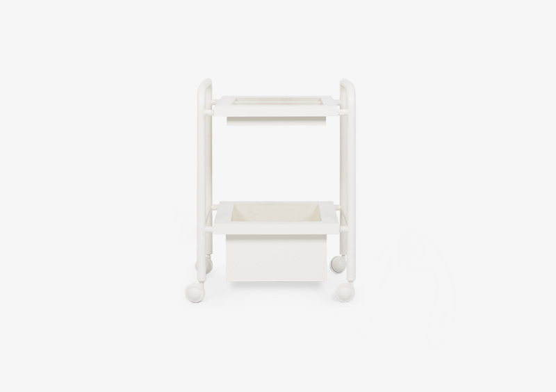 Side Table – White – Lacquered – LISA by MARQQA Furniture