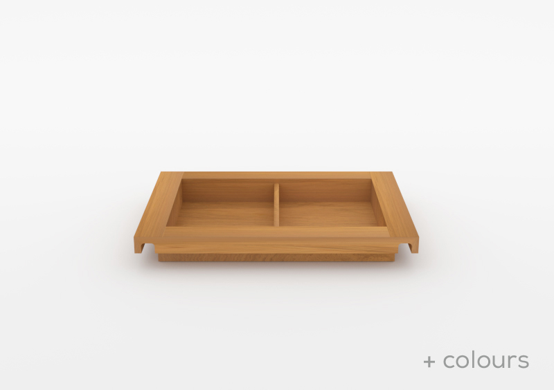 Small Divided Tray – Wood – Natural – MARQQA Furniture