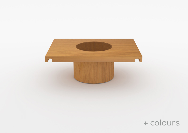 Small Pot – Wood – Natural – MARQQA Furniture