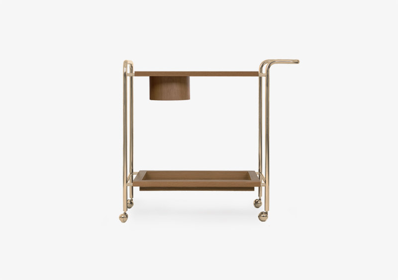 Dark Wood Tea Trolley – MATILDA by MARQQA Furniture