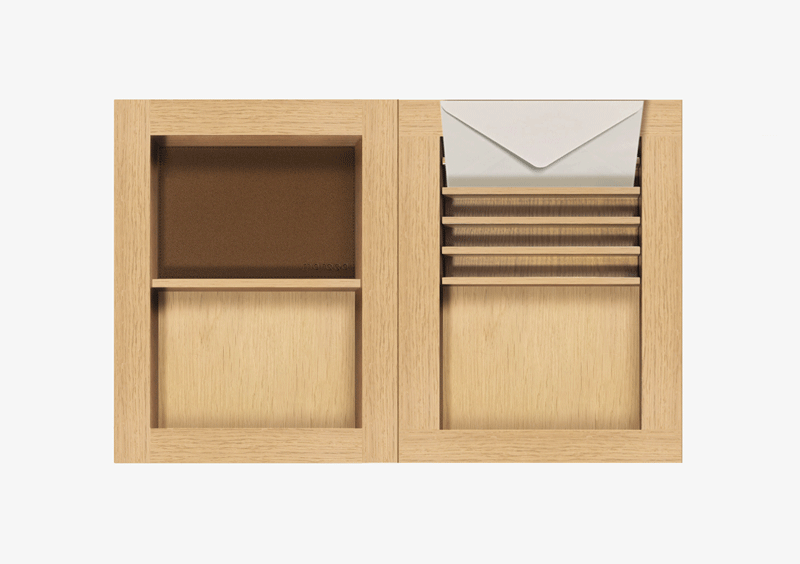 Small Divided Tray – Envelope Tray – Wood – Top Pad – Burel – MARQQA Furniture
