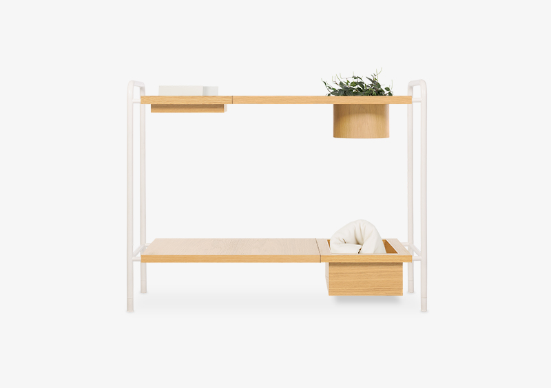 Console table – Wood – White – ELLIOT by MARQQA Furniture